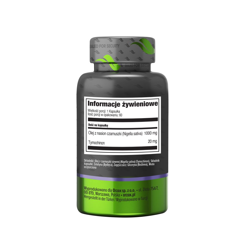 orzax Olej z Czarnuszki w Kapsułkach black seed oil