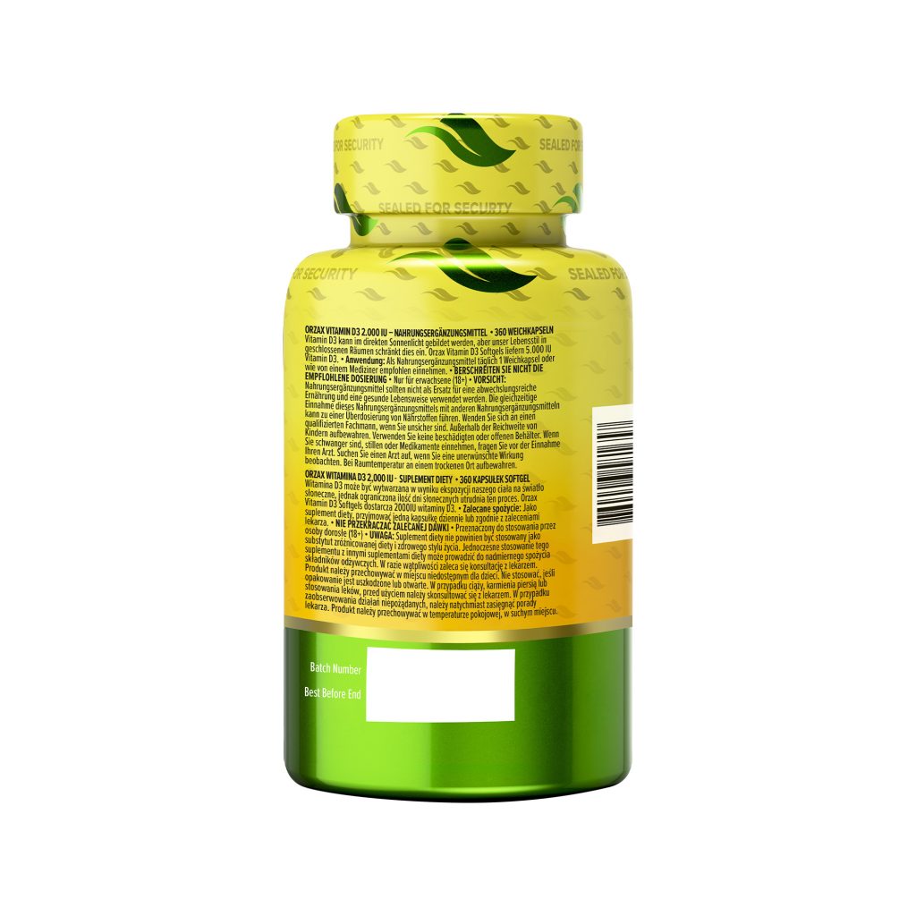 orzax vitamin d3 side